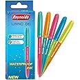 Reynolds LUMINOGEL 10CT BOX - BLUEI Lightweight Gel Pen With Comfortable Grip for Extra Smooth Writing I School and Office Stationery | 0.6mm Tip Size