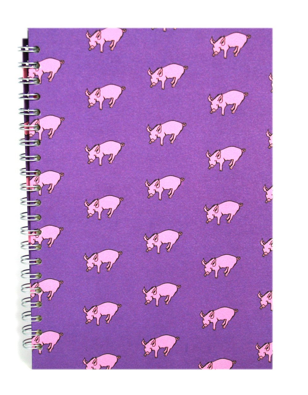 Pink Pig A4 Portrait Sketchbook | White Cartridge, 35 Leaves | Beetroot Purple