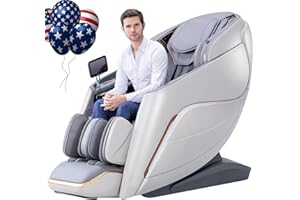 iRest A710 4D Massage Chair, Named Alfine, Full Body Shiatsu Zero Gravity Recliner with Yoga Stretching, SL Track, Automatic Calfrest Extension, Calf Kneading (Beige-Closed Footrest)