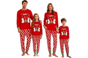 Family Christmas Pyjamas Set Matching Christmas Pjs Funny Xmas Long Sleeve Nightwear Festival Holiday Xmas Jammies