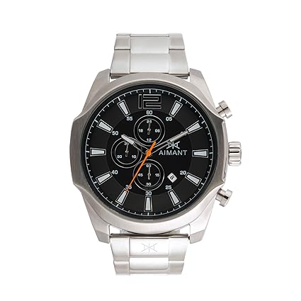 Mens Lyon Silver with Silver Stainless Steel Bracelet Watch GLY-150SS-1S