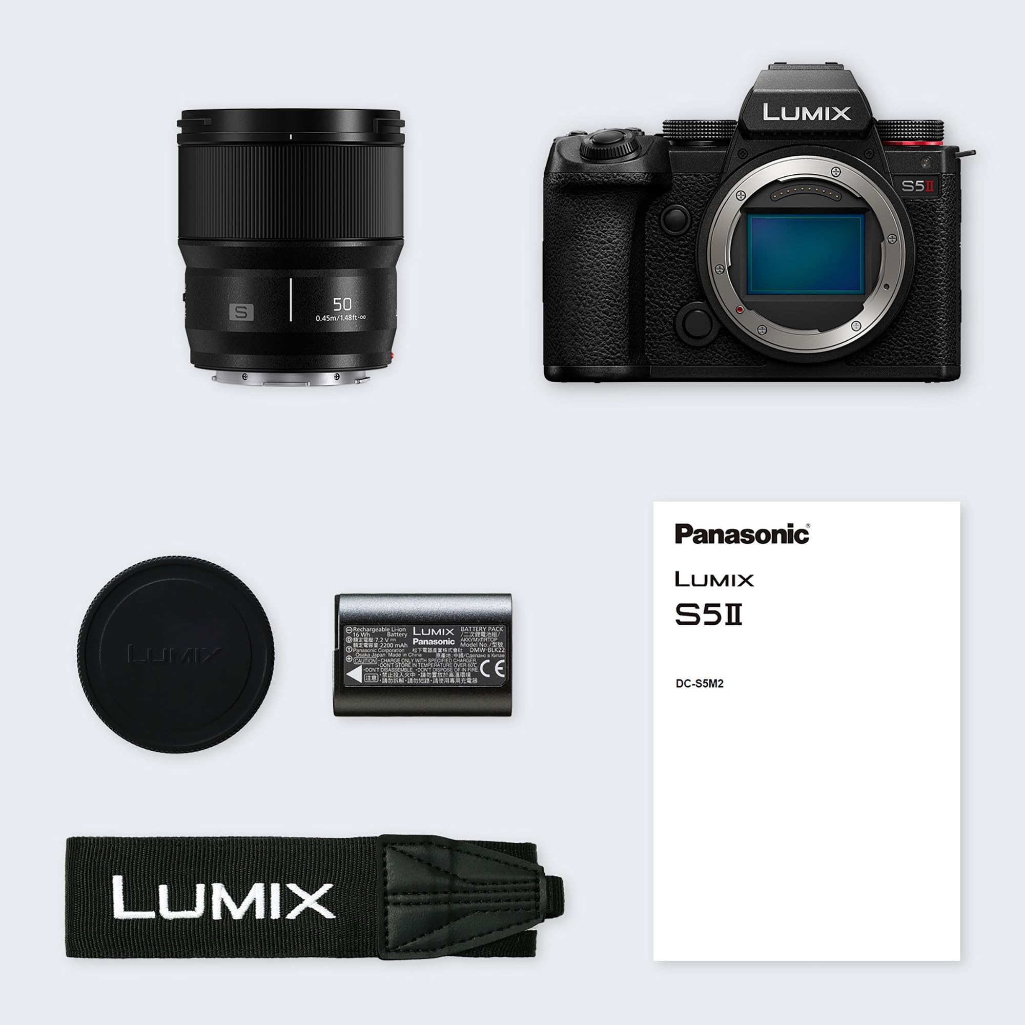 Panasonic LUMIX S5II Full Frame Mirrorless Camera Kit with New Phase Hybrid AF, Active I.S, Unlimited 4:2:2 10-bit Recording, 4K 60p and 6K 30p with LUMIX 50mm F1.8 L-Mount Lens - DC-S5M2CE 3