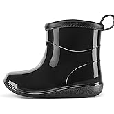 K KomForme Toddler Rain Boots Baby Easy-on Rain Shoes for Boys and Girls Waterproof Lightweight Outdoor