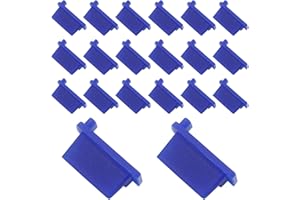 Auvotuis 20Pcs Silicone USB Port Cover, USB A Type Female Cover Plug Protector, Blue