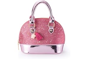 ARZER YiSu Princess Little Girls Purses Toddler kids Crossbody Bag Wall et Shell Shape Handbags for girls cute Tote (pink)