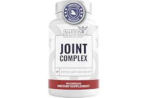 NATION HEALTH MD Joint Complex - Joint & Cartilage Health - Joint Support Supplement with Calcium, NEM Eggshell Membrane, Boswellia Serrata - Knee Supplements for Men & Women, 30 Capsules
