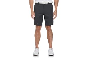 PGA TOUR Men's 9" Golf Shorts with Expandable Waistband, Flat Front, Moisture-Wicking, Sun Protection, Stretch, Lightweight