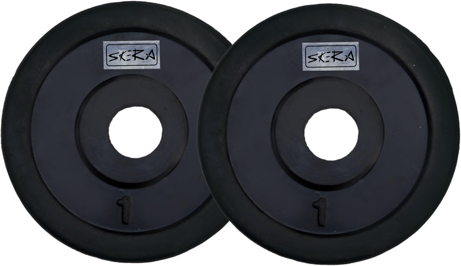 SKERA Rubber Solid Free Weight Plates (Pack of 2) (1kg to 25 kg)