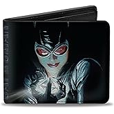 Buckle-Down Men's DC Wallet, Bifold, Catwoman Holding Diamond Batman Issue 685 Comic Book Cover, Vegan Leather, 4.0" x 3.5"