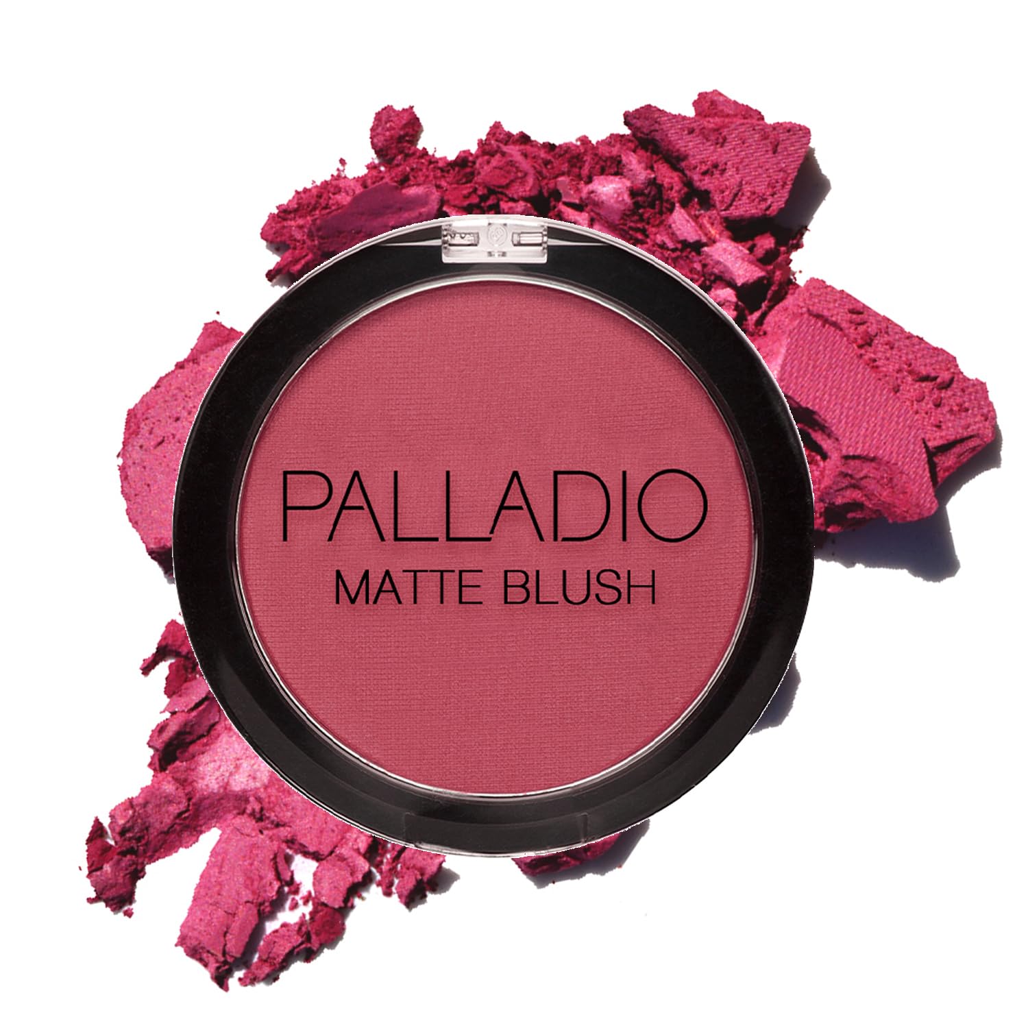 Palladio Matte Blush, Brushes onto Cheeks Smoothly, Soft Matte Look and Even Finish, Flawless Velvety Coverage, Effortless Blending Makeup, Flatters the Face, Convenient Compact, Velvetine