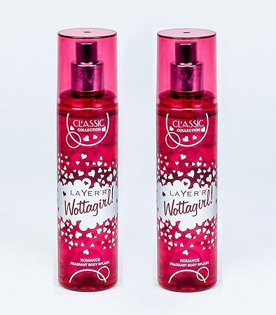 LAYER'R Shot Wottagirl Classic Romance Body Spray (135 Ml)-Pack of 2