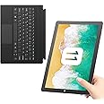 AWOW Windows 11 Tablet PC Intel N100 Quad-Core Processor, 12GB DDR5 RAM 256GB Storage, 10.1 Inch 2 in 1 Laptop Touchscreen with Detachable Keyboard, 2.4G+5G WiFi, Bluetooth, USB3.0, HDMI