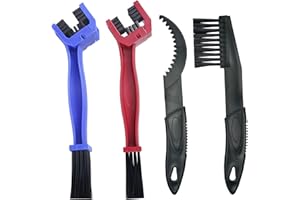 JXINLODGEG Chain Crankset Brush Chain Cleaner Tool for Motorcycle MTB Mountain Road Bike for Cycling, Suitable for Mountain Bike, Road Bike, BMX, Bicycle Cleaning Brush Tool, 4 Piece Set