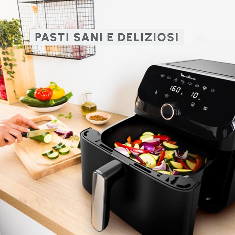 Easy Fry Mega, Friggitrice ad Aria 7,5L, Nero, EZ8558