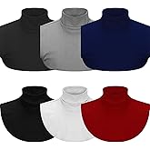 6 Pieces Fake Turtleneck Dickey Collars Half Top Mock Blouse Collar Neck False Turtleneck Neck for Women
