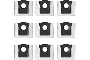 9 Pack Vacuum Bags Replacement for Dreame Aqua10 Ultra Track Complete / Aqua10 Pro Track / Aqua10 Ultra Roller Robot Vacuum, 
