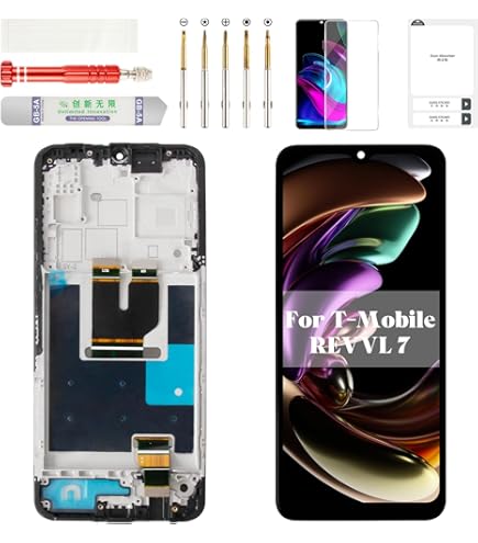 FOR T-MOBILE REVVL 7 5G TMRV075G LCD DISPLAY DIGITIZER TOUCH SCREEN FRAME *A - Foto 12