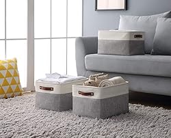 DECOMOMO Storage Baskets for Shelves - Fabric