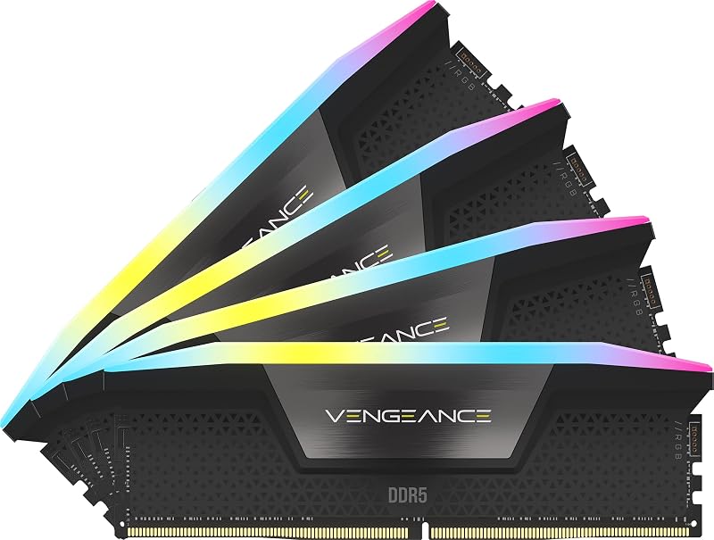 Corsair Vengeance RGB DDR5 96GB (4x24GB) 6400MHz CL32 iCUE XMP