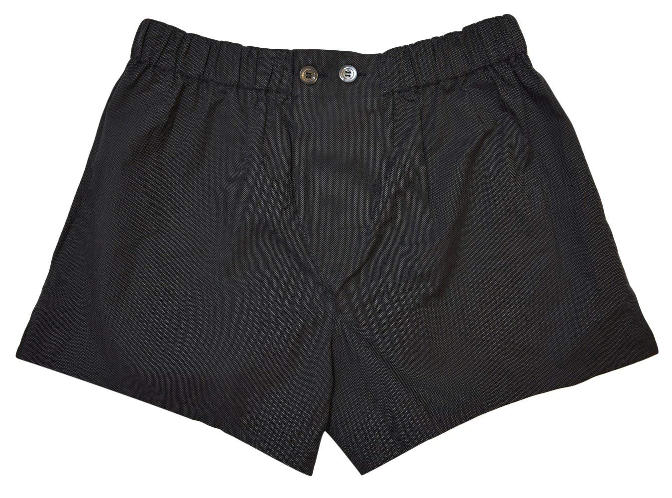 Nero Perla Black Cotton Boxer M