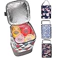 HOKEMP Insulated Breast Milk Cooler Baby Bottle Bag with Adjustable Strap on Stroller Fits 4 Bottles, Up to 8 Ounce Lunch Box