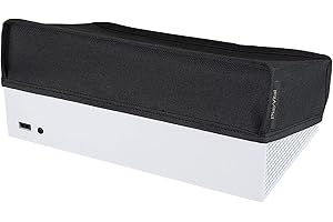 PlayVital Black Nylon Dust Cover for Xbox Series S Console, Soft Neat Lining Dust Guard, Anti Scratch Waterproof Cover Sleeve