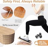 StrongTek Portable Wooden Slant Board Adjustable Calf Stretcher view 6