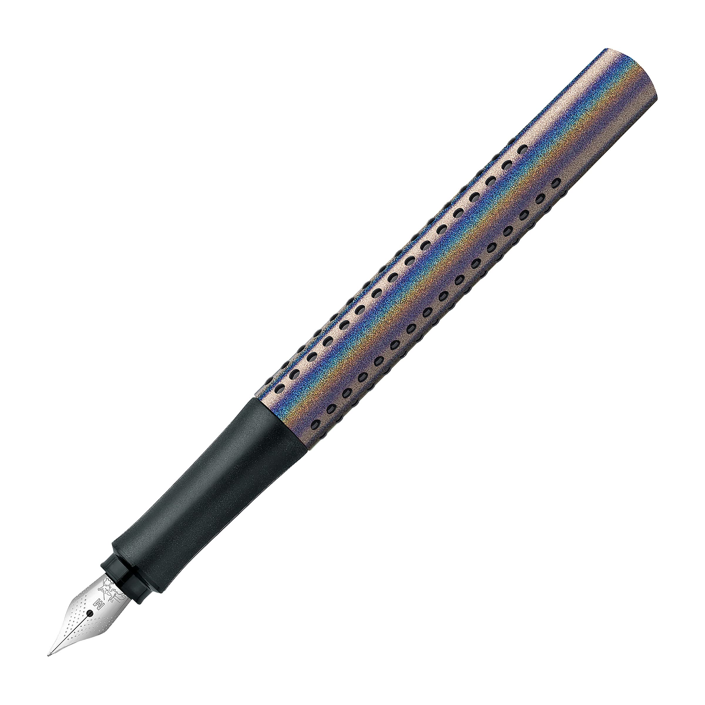 Faber-Castell Fountain pen Grip Edition Glam - M nib, Silver Glam colour