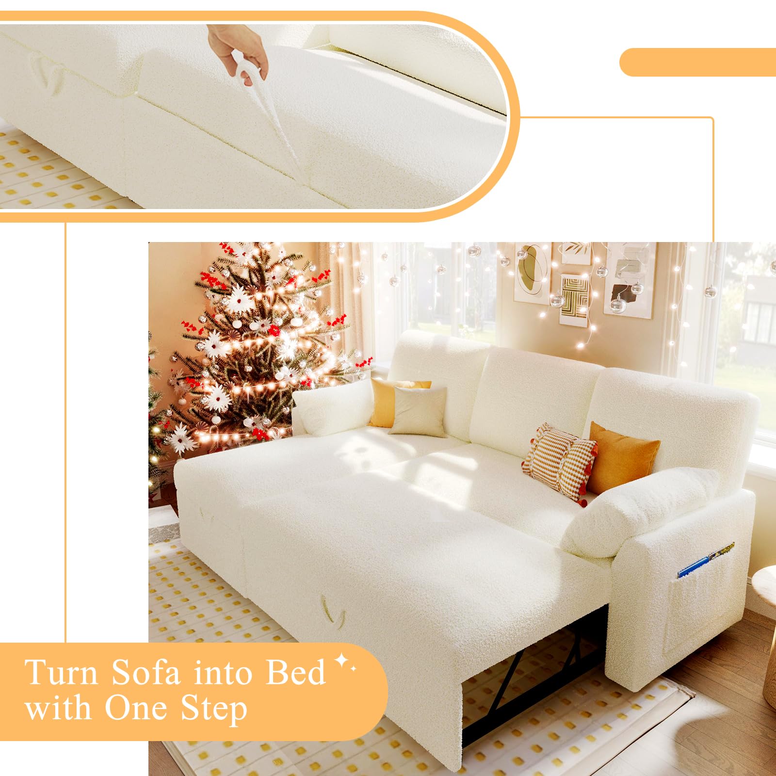 Mua VanAcc Sofa Bed, Sleeper Sofa- 2 in 1 Pull Out Couch Bed with ...