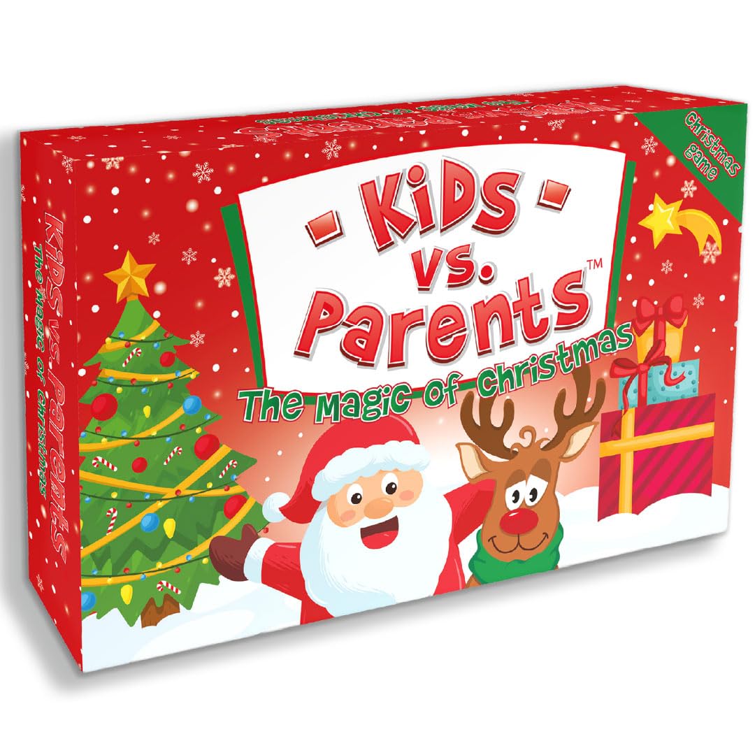 KANGUR Kids vs Parents Magic of Christmas Trivia Games for Kids Quiz Family Card Game Quiz about Christmas | Age 6+