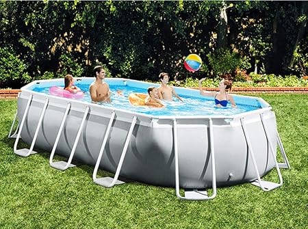 610 305 122cm Sehr Grosses Freibad Familieninteraktion Sommerwasserparty Schwimmbad Fur Kinder Erwachsene Schwimmbader Fur Den Garten Geeignet Fur 1 13 Personen Gray Amazon De Kuche Haushalt