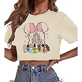 Magical Crop Shirt for Women Magic Kingdom Princess Tshirt Funny Family Vacation Trip Tee Casual Holiday Top