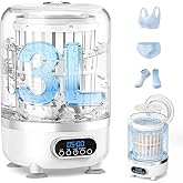 3L Cordless Portable Washing Machine, Mini Washing Machine for Underwear | Rechargeable Portable Laundry Machine with Drain Hose &amp; Spin Basket for Dorms, Apartments, RVs, Travel &amp; Camping