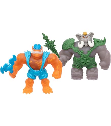 Goo Jit Zu – Lot De 8 Figurines Jurassic Minis – Dinosaures Extensibles Et Collants – Retour à La Forme – Collection
