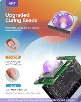 MelodySusie P-ART01R Cordless UV LED Nail Lamp LCD Eye Cover Rechargeable Mini view 3