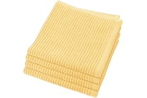Now Designs Ripple DishCloth, Set of Four, Lemon