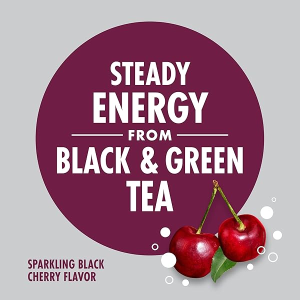V8 +ENERGY BLACK CHERRY ENERGY DRINK, 11.5 FL OZ CAN (PACK OF 4)