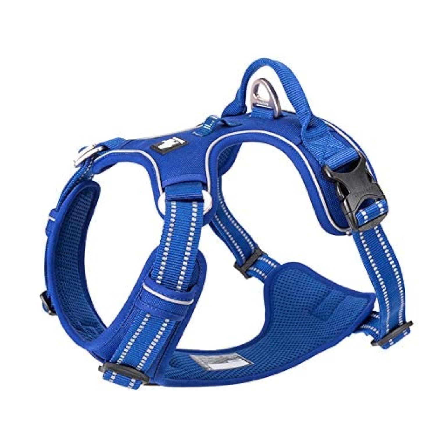 WINHYEPET True Love No Pull Dog Harness Extra Reflective Pet Harness for Small Medium Large Dogs Adjustbale for Running Walking Padded Soft Mesh Vest Easy Control TLH56512(Royal Blue,M)