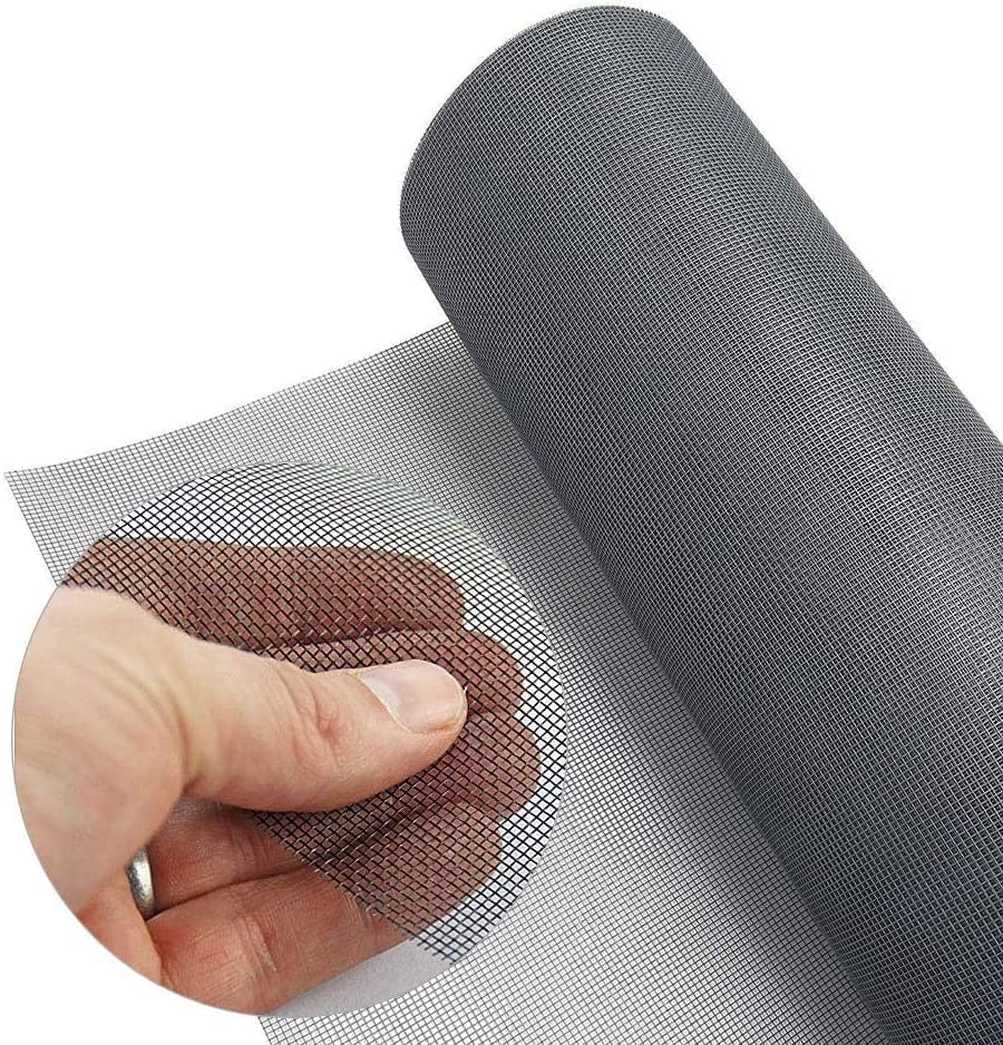 Biocare Insect mesh for Windows Mosquito Window Screen Mesh Durable Fly Screens Replacement Fibreglass Fly Bugs Net Grey Colour 3 Meters