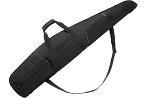 KIRIOUL Soft Rifle Case Water-Resistant Carrying Gun Case with Adjustable Shoulder Strap Thick Foam Padded Shotgun Bag for Sc