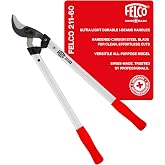 FELCO F211-60 Swiss Made Loppers for Gardening &ndash; 24" Lightweight Precision Loppers for Tree Trimming | Tree Branch Cutters | Tree Trimmer Tool with Curved Bypass Blade | I-Beam Handles | Landscape