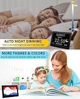 Véfaîî Dementia Clock 2.0 with Auto DST, 7in HD Display, 20 Reminders view 4