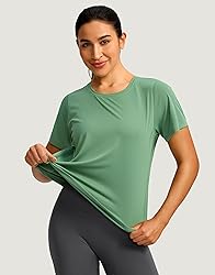 Women's Short Sleeve Workout Shirts Breathable UPF