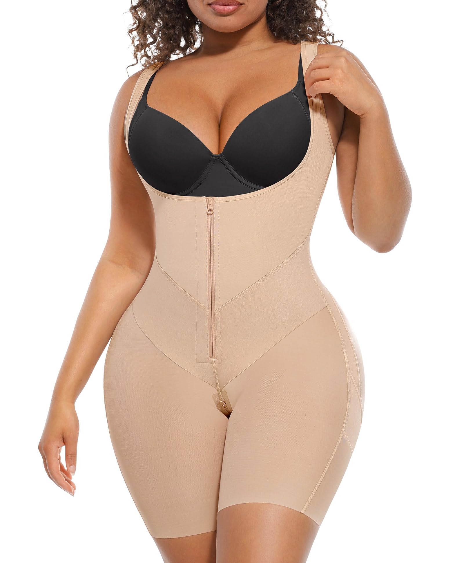 Photo 1 of FeelinGirl Fajas Colombianas Moldeadoras Tummy Control Shapewear Post Surgery Compression Garment Faja Body Shaper Beige 4X-Large