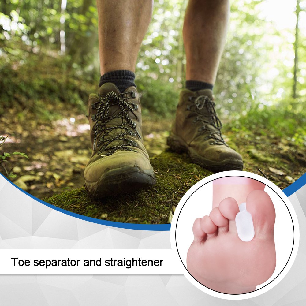 Dr. Foot\'s Gel Toe Separators - 4 Pieces in one set - Bunion Pain Relief - Three Sizes available (Small)