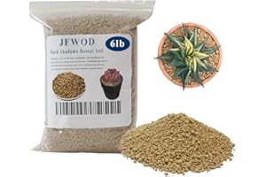 JFWOD 6lb Hard Akadama Bonsai Soil 3-6mm Small Grain for Cactus, Succulents, Bonsai Plants Soil Amendment, Prevent Over Water, Provides Optimal Water Retention, Fast Drainage