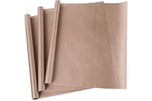 YRYM HT 3 Pack PTFE Teflon Sheet for Heat Press Transfer Sheet Non Stick 16 x 20" Heat Transfer Paper Reusable Heat Resistant Craft Mat