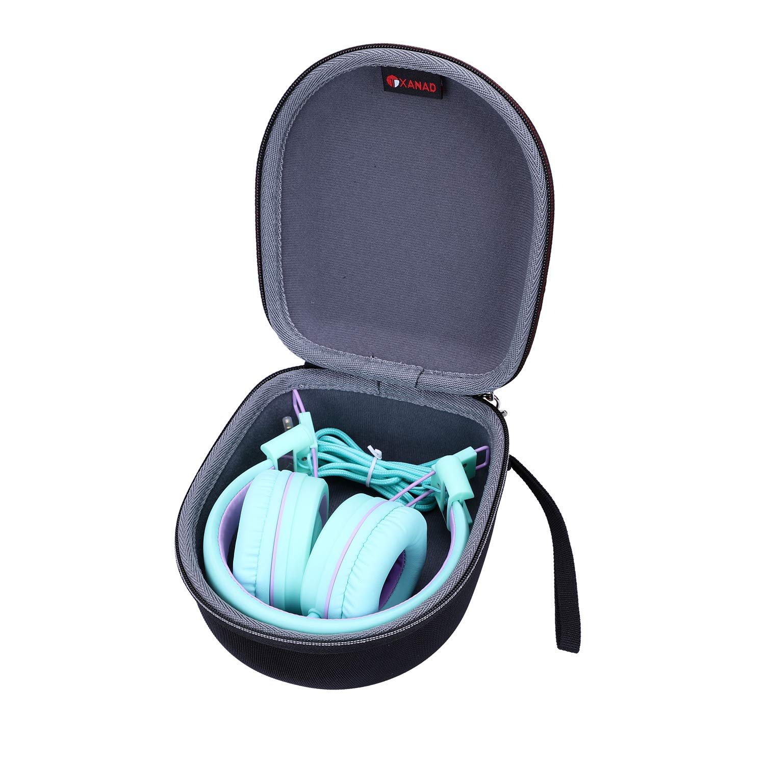 XANAD Kids Headphone Case for iClever/EarFun/IMYB/Olyre/Nabevi/PowerLocus/Belkin Wireless Foldable Kids Headphones (Grey)