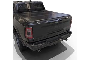 Calffree Hard Tri-Fold Truck Bed Tonneau Cover Compatible with 2009-2026 Dodge Ram 1500 & 2500 5.7ft Bed Without Ram Box (67.4")