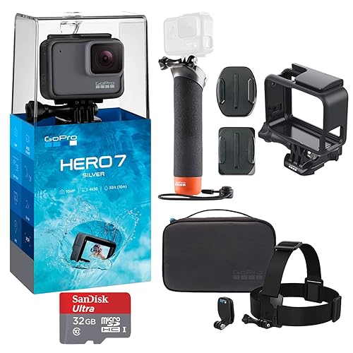 Hero Gopro Sandisk Ultra GoPro Hero (Silver) Action Camera With